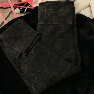 High rise Acid Wash legging